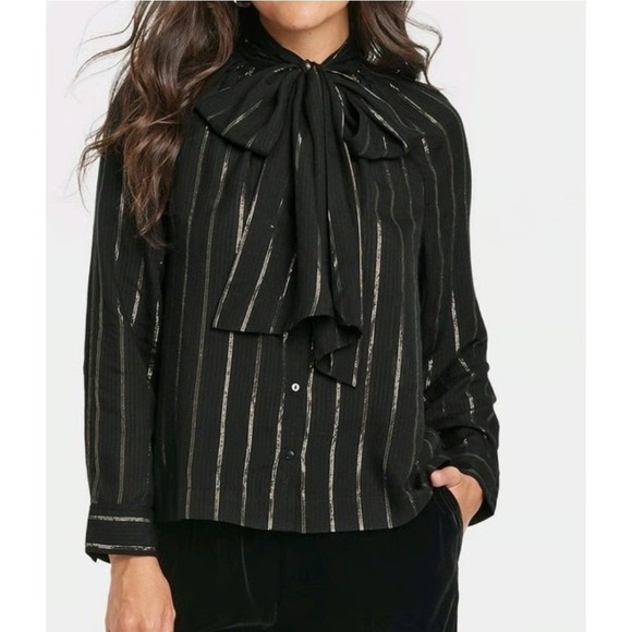 Universal Thread Tops - Universal Thread‎ NWT XS Shirt Top Blouse Button-Up Professional Career Bow Tie